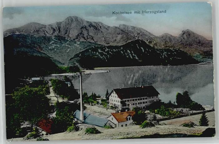 Kochel See Herzogenstand ungelaufen ca. 1920