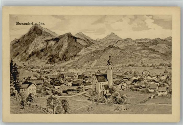 Oberaudorf Kuenstlerkarte ungelaufen ca. 1920