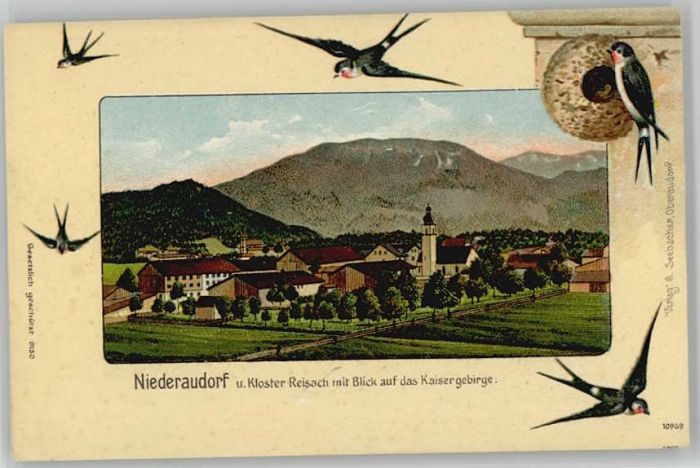 Niederaudorf Kloster Reisach ungelaufen ca. 1900