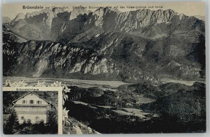 Oberaudorf Bruennstein Bruennsteinhaus ungelaufen