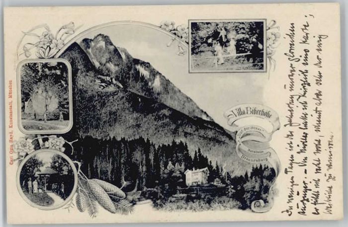 Brannenburg Villa Biberhöhe Feldpost x 1916