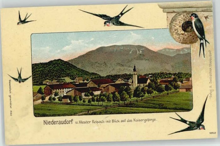 Niederaudorf Kloster Reisach ungelaufen ca. 1900