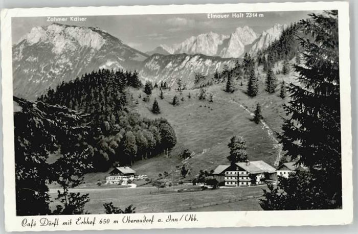 Oberaudorf Cafe Dörfl x 1957