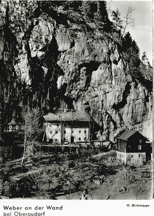 Oberaudorf Weber an der Wand ungelaufen ca. 1955