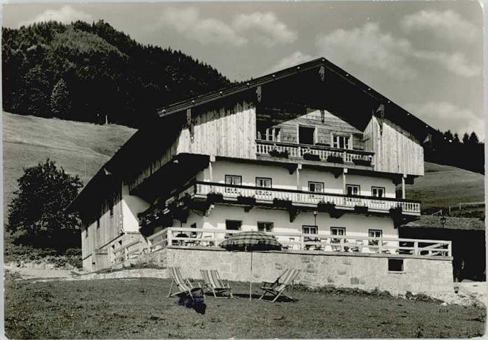 Brannenburg Gasthof Cafe Kogl ungelaufen ca. 1965