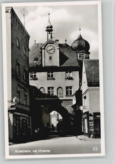 Rosenheim Bayern Rosenheim Oberbayern  ungelaufen ca. 19