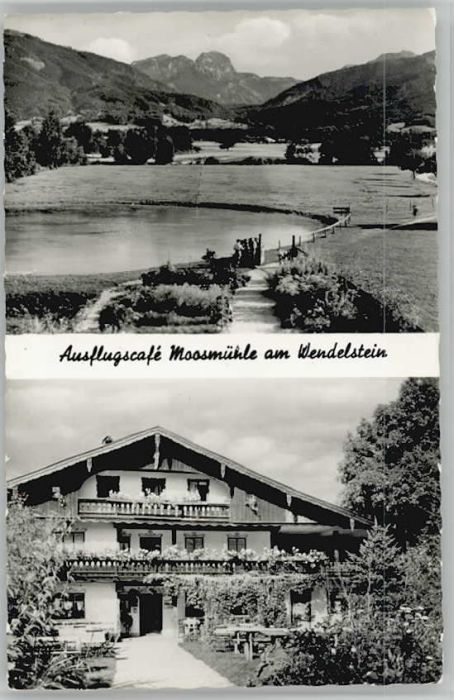 Bad Feilnbach Cafe Moosmuehle ungelaufen ca. 1955