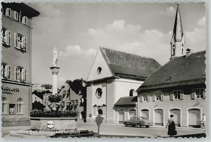 Bad Aibling Marienplatz ungelaufen ca. 1955
