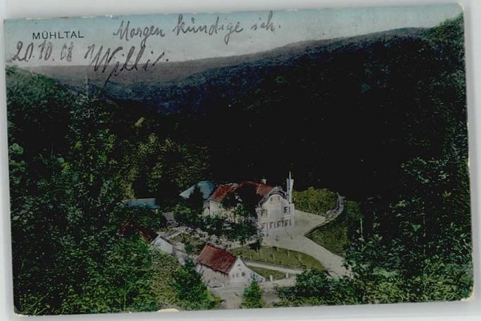 Muenchen Stempelabschlag] Mühltal x 1908