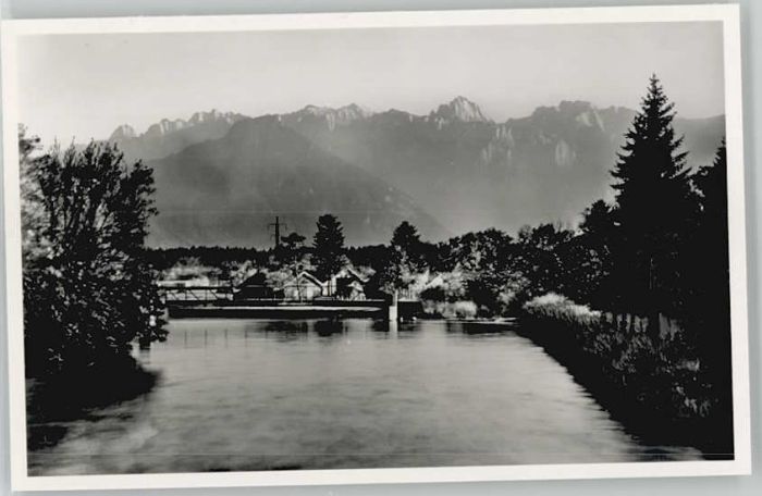 Bad Aibling Mangfallbruecke ungelaufen ca. 1955