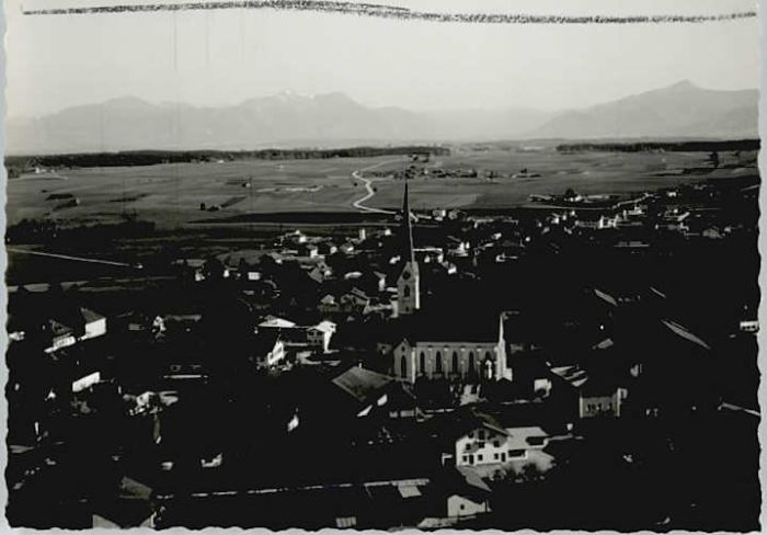 Eggstaett Oberbayern Fliegeraufnahme o 1963