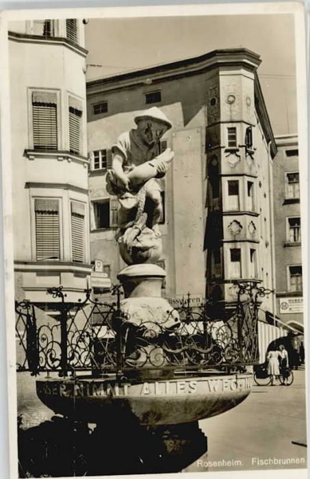 Rosenheim Bayern Rosenheim Oberbayern Foschbrunnen x 194