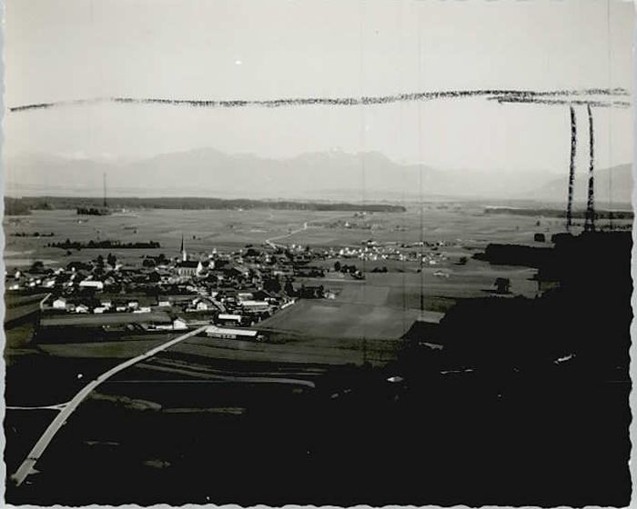 Eggstaett Oberbayern Fliegeraufnahme o 1963