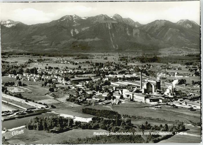 Raubling Fliegeraufnahme ungelaufen ca. 1965