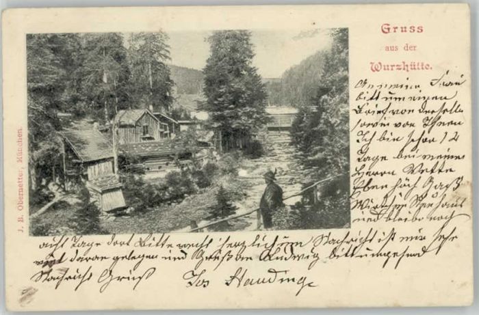 Spitzingsee Wurzhütte x 1898
