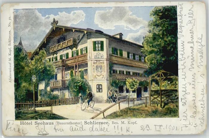 Schliersee Hotel Seehaus x 1901