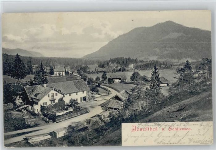 Schliersee Josefstal x 1905