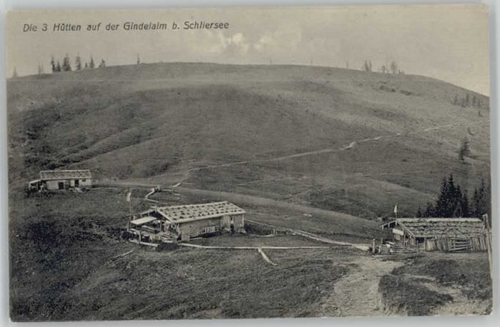 Schliersee Gindelalm ungelaufen ca. 1910