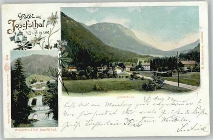 Schliersee Josefstal x 1902