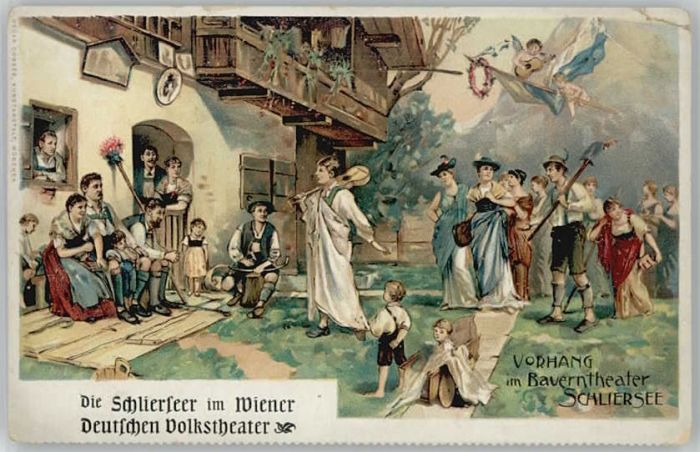 Schliersee Bauerntheater ungelaufen ca. 1900