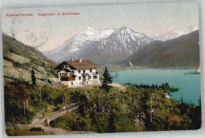 Schliersee Wirtschaft Kegelstein x 1910