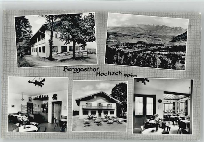 Miesbach Gasthof Hocheck ungelaufen ca. 1955