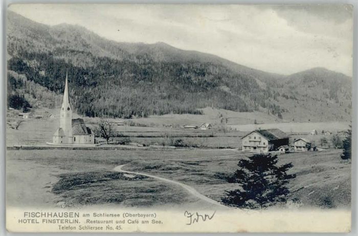 Fischhausen Schliersee Hotel Finsterlin x 1907