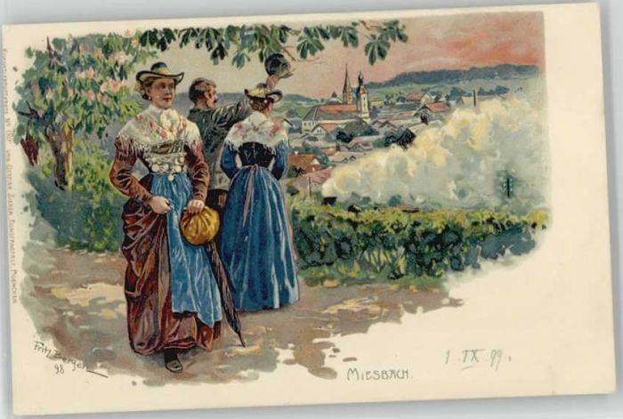 Miesbach KünstlerFritz Bergen ungelaufen ca. 190