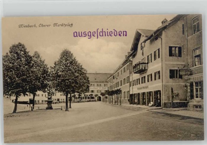 Miesbach Marktplatz ungelaufen ca. 1910