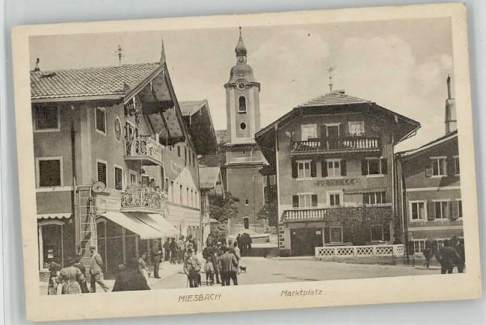 Miesbach Marktplatz ungelaufen ca. 1920