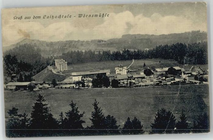 Fischbachau Wörnsmühle Laitzachtal x 1913