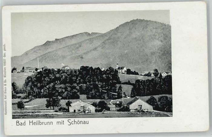 Bad Heilbrunn Schönau ungelaufen ca. 1920