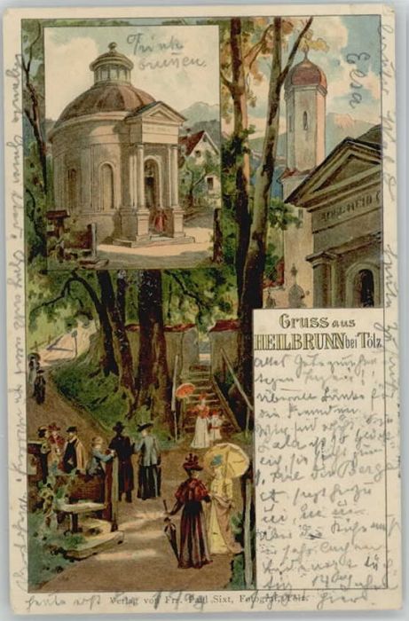 Bad Heilbrunn Kuenstlerkarte x 1904