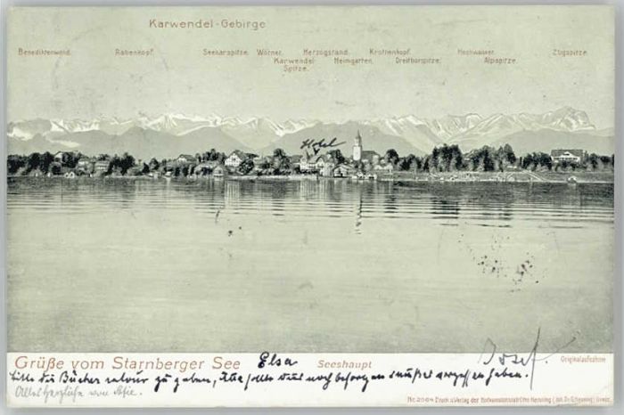 Seeshaupt Starnberger See x 1904
