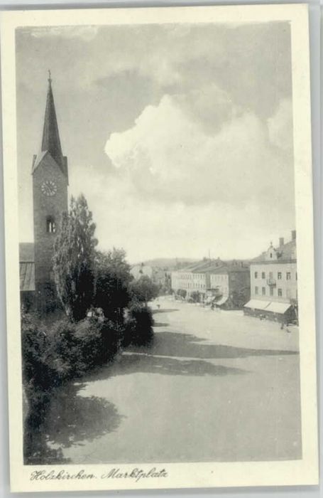 Holzkirchen Oberbayern Marktplatz ungelaufen ca. 1920