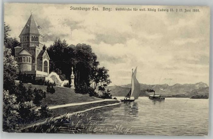 Starnberg Starnbergersee Bayern Votiv Kirche  x 1914