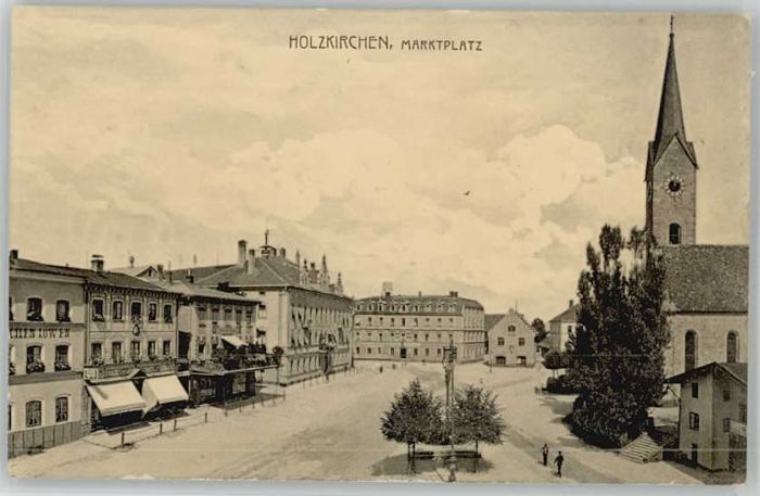 Holzkirchen Oberbayern Marktplatz ungelaufen ca. 1910