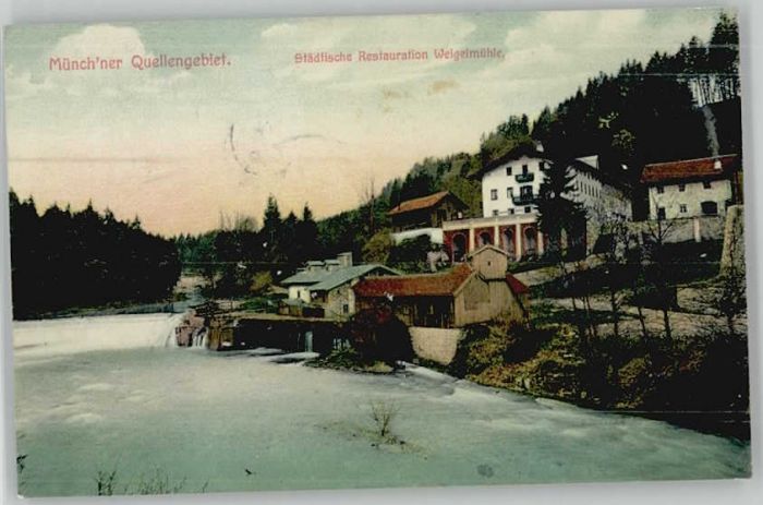 Holzkirchen Oberbayern Darching Restaurant Weigelmuehle x 1913