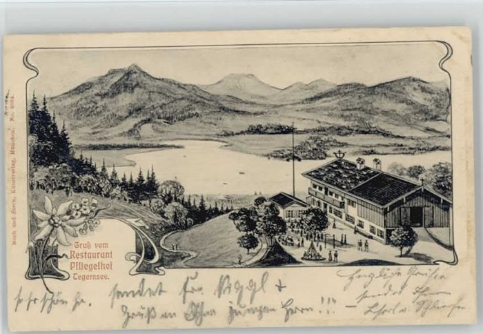 Tegernsee Restaurant Pfliegelhof x 1904