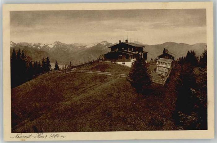 Tegernsee Bayern Neureut Haus x 1920