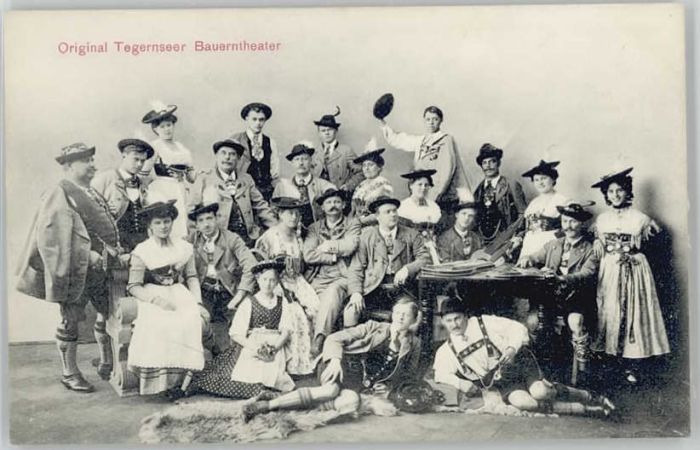 Tegernsee Bayern Bauerntheater ungelaufen ca. 1910