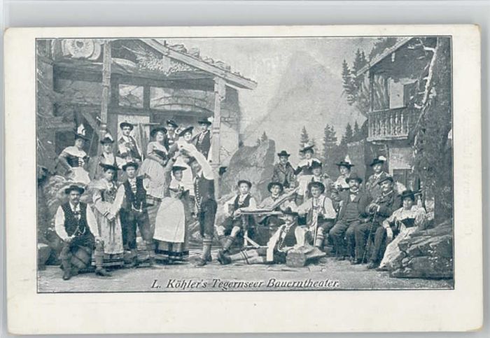 Tegernsee Bauerntheater ungelaufen ca. 1900