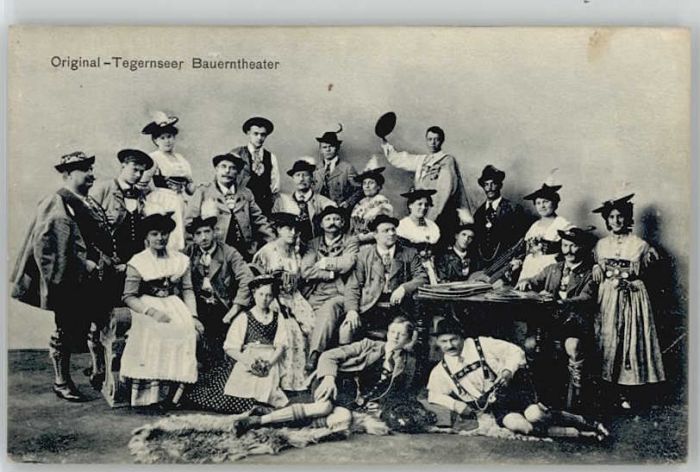 Tegernsee Bayern Bauerntheater ungelaufen ca. 1910