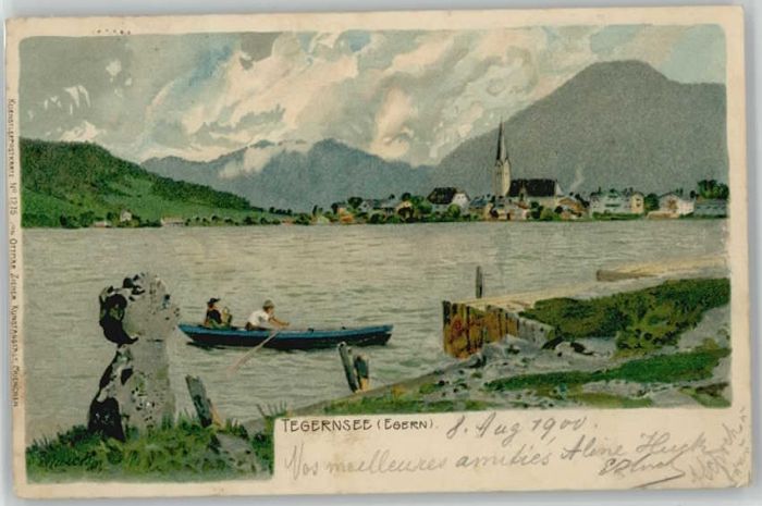 Tegernsee Künstlerkarte x 1900