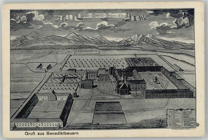 Benediktbeuern Kloster ungelaufen ca. 1920