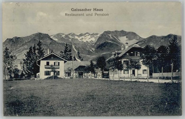 Bad Toelz Stempelabschlag] Gaissacher Haus Restau