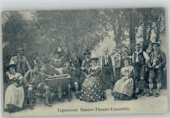 Tegernsee Bauerntheater ungelaufen ca. 1910