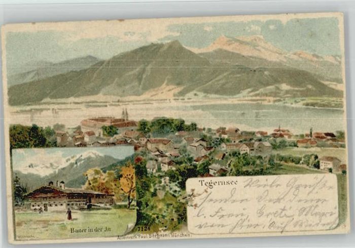 Tegernsee Bauer in der Au x 1898
