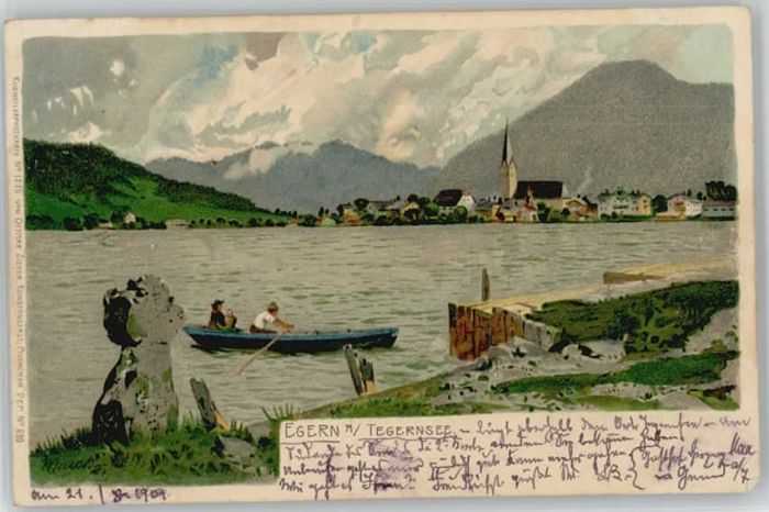 Rottach-Egern Kuenstlerkarte x 1901