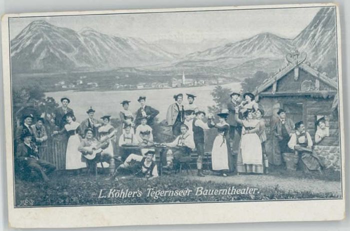 Tegernsee Bauerntheater ungelaufen ca. 1900
